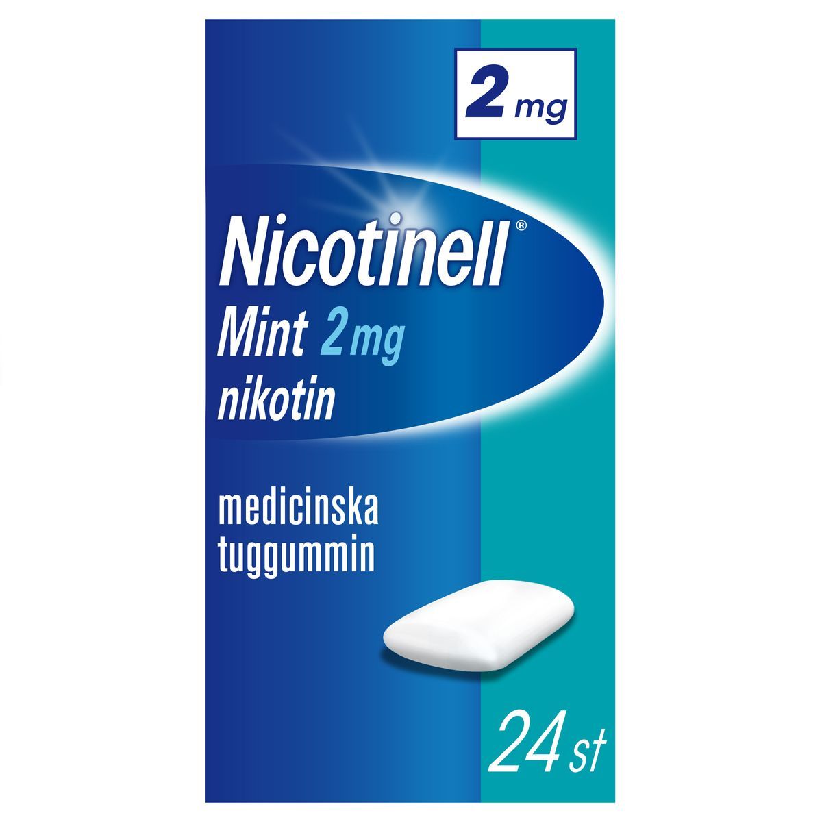 Nicotinell Mint, medicinskt tuggummi 2 mg