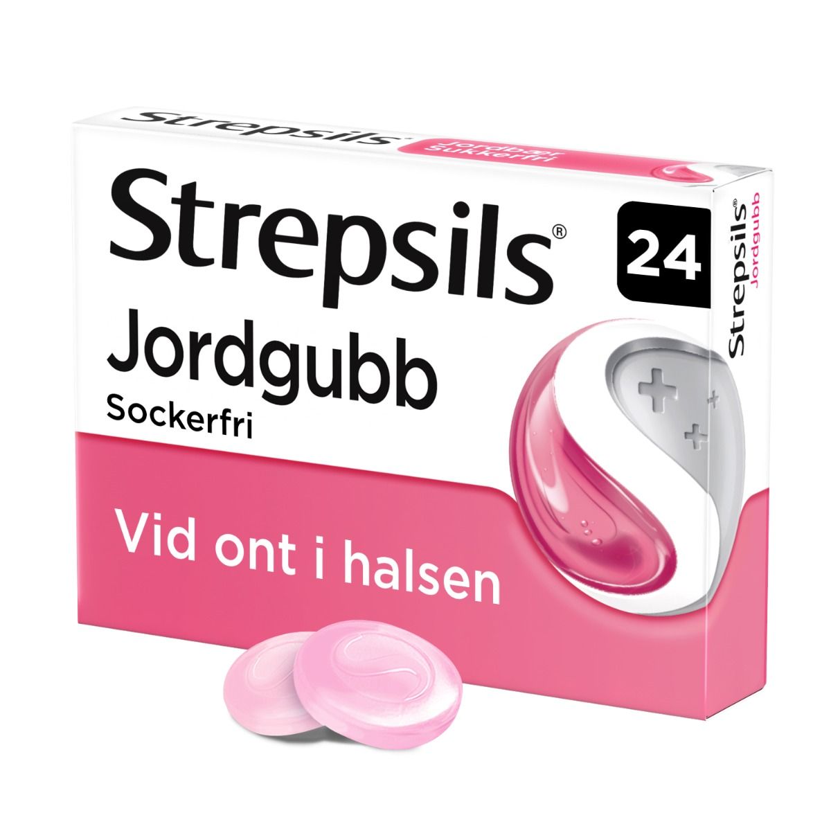 Strepsils Jordgubb, sugtablett