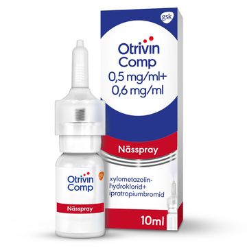 Otrivin Comp, nässpray, lösning 0,5 mg/ml + 0,6 mg/ml
