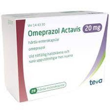 Omeprazol Actavis, enterokapsel, hård 20 mg