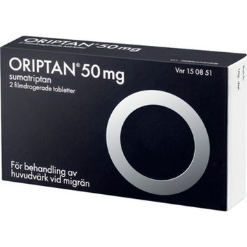 Oriptan, filmdragerad tablett 50 mg