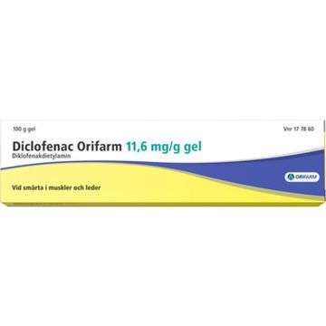 Diclofenac Orifarm, gel 11,6 mg/g
