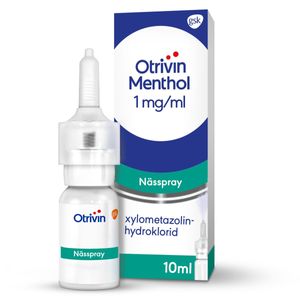 Otrivin Menthol (utan konserveringsmedel), nässpray, lösning 1 mg/ml