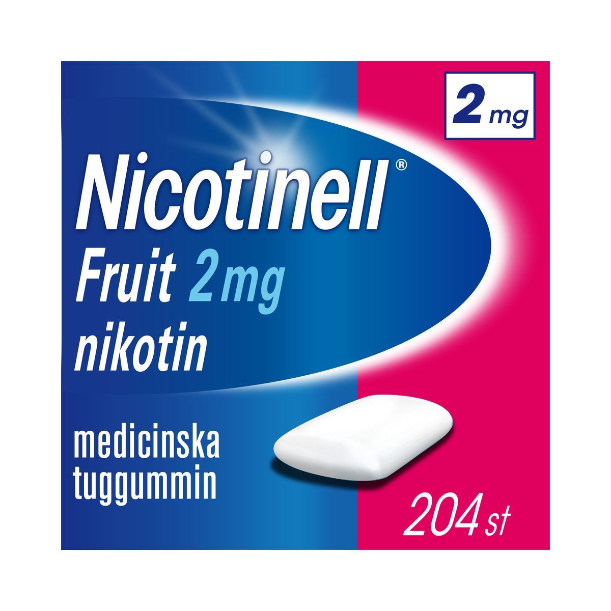 Nicotinell&#x20;Fruit,&#x20;medicinskt&#x20;tuggummi&#x20;2&#x20;mg