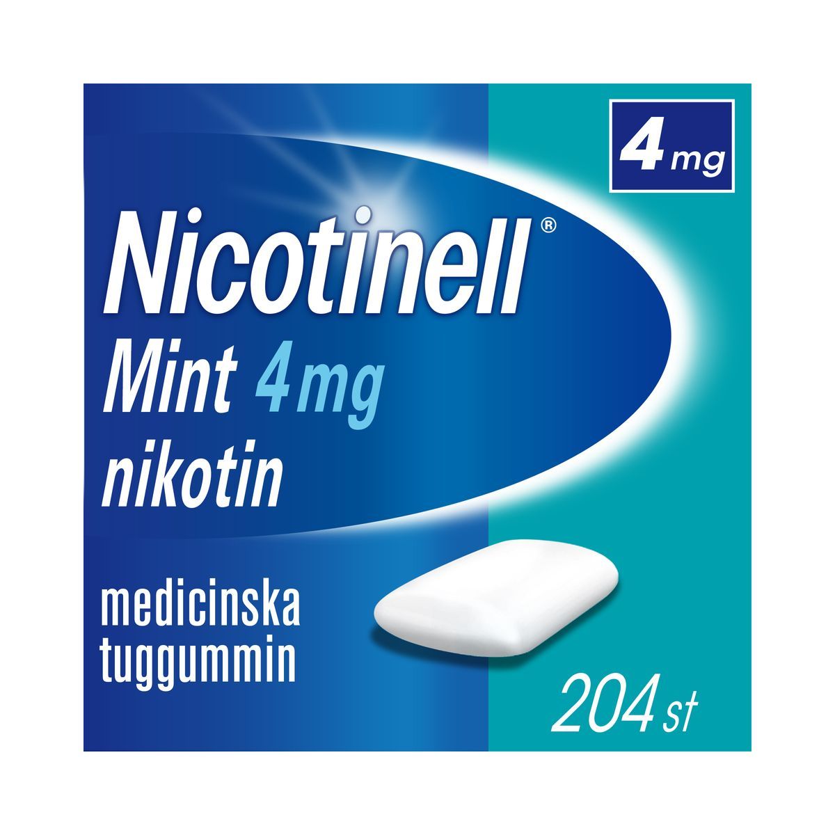 Nicotinell Mint, medicinskt tuggummi 4 mg