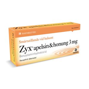 Zyx apelsin & honung, sugtablett 3 mg