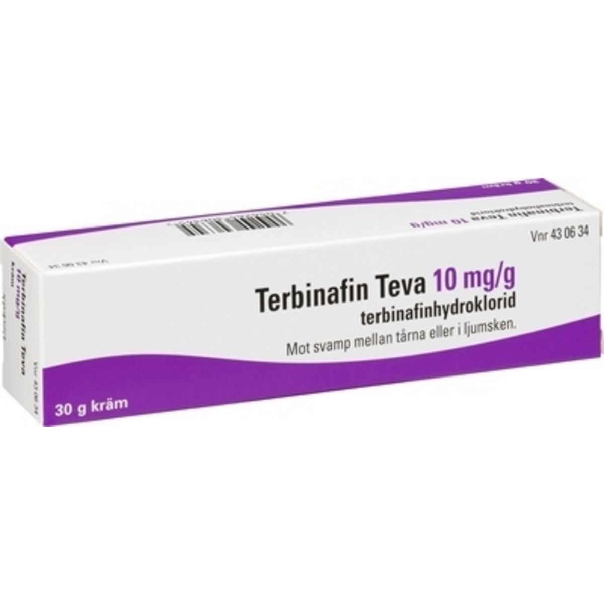 Terbinafin Teva, kräm 10 mg/g