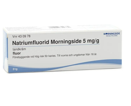 Natriumfluorid Morningside, tandkräm 5 mg/g
