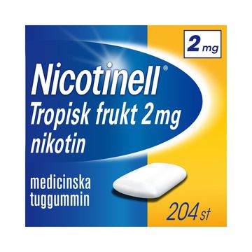 Nicotinell Tropisk frukt, medicinskt tuggummi 2 mg