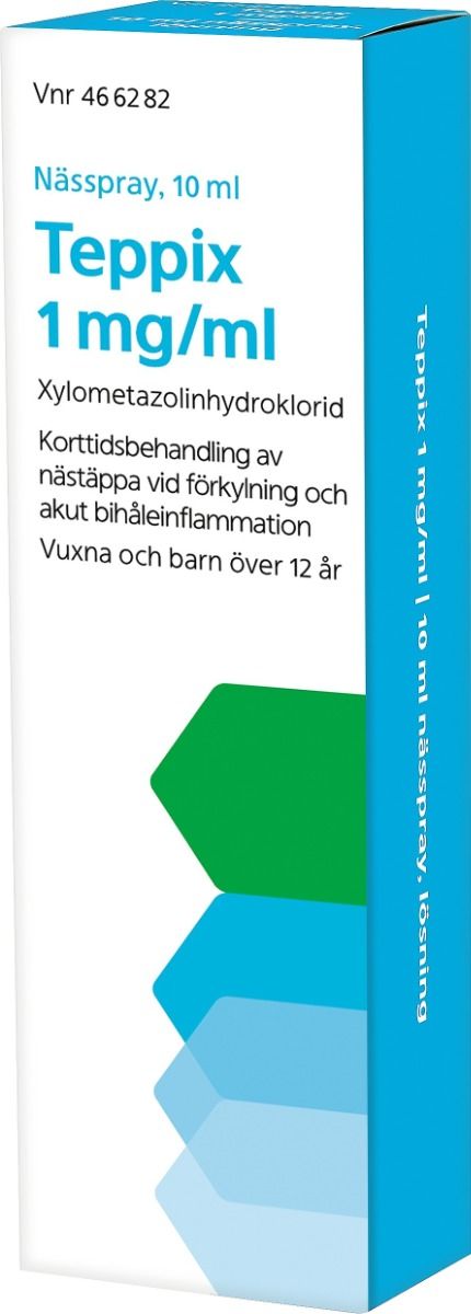 Teppix, nässpray, lösning 1 mg/ml