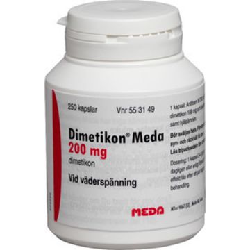 Dimetikon Meda, kapsel, mjuk 200 mg