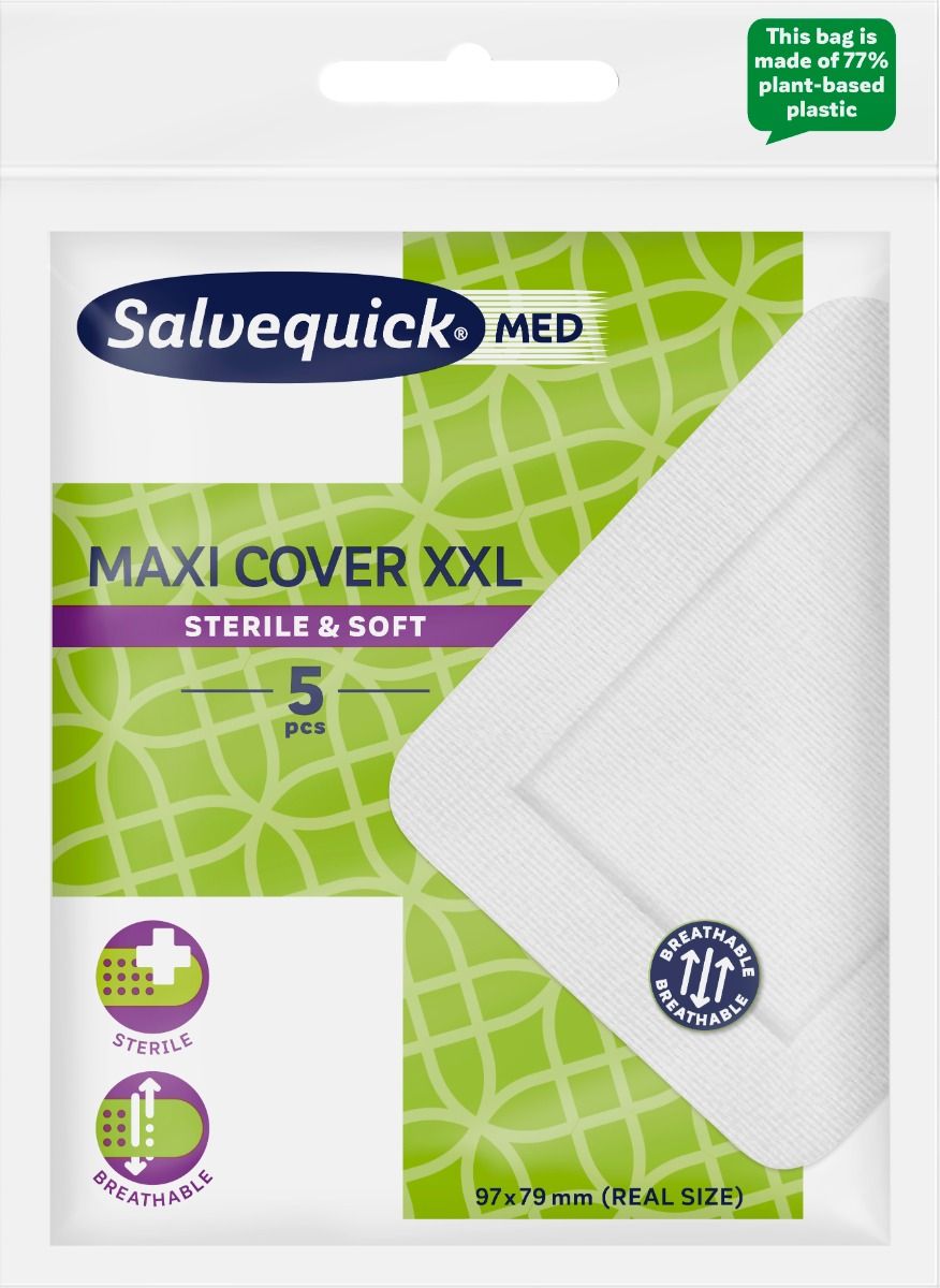 Orkla Care Sweden AB Salvequick Maxi Cover XXL 5 st