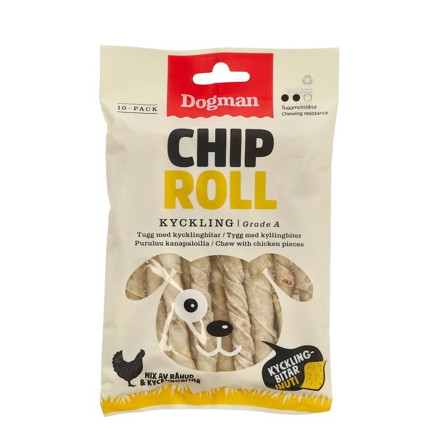 Dogman Chicken Chip Roll med Kyckling 10 st