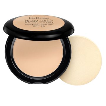 IsaDora Velvet Touch Ultra Cover Compact Powder SPF 20 61 Neutral Ivory