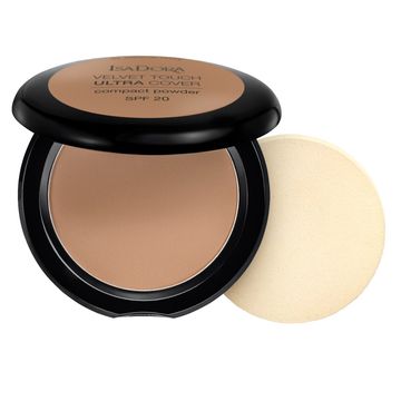 IsaDora Velvet Touch Ultra Cover Compact Powder SPF 20 68 Neutral Almond