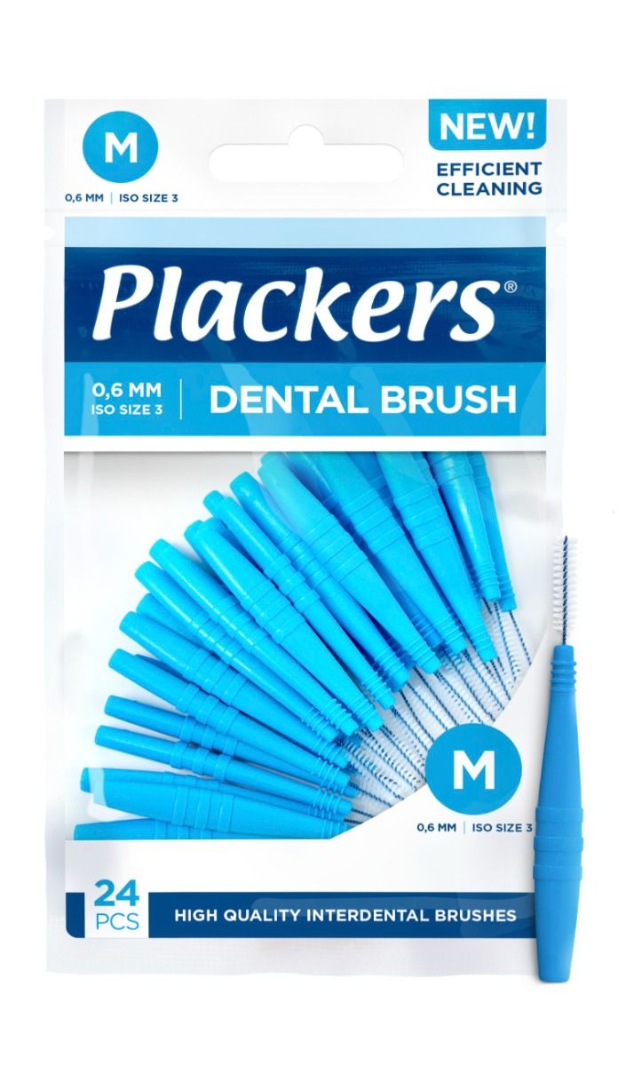 Perrigo Sverige AB Plackers Dental Brush M 0.6 mm 24 st