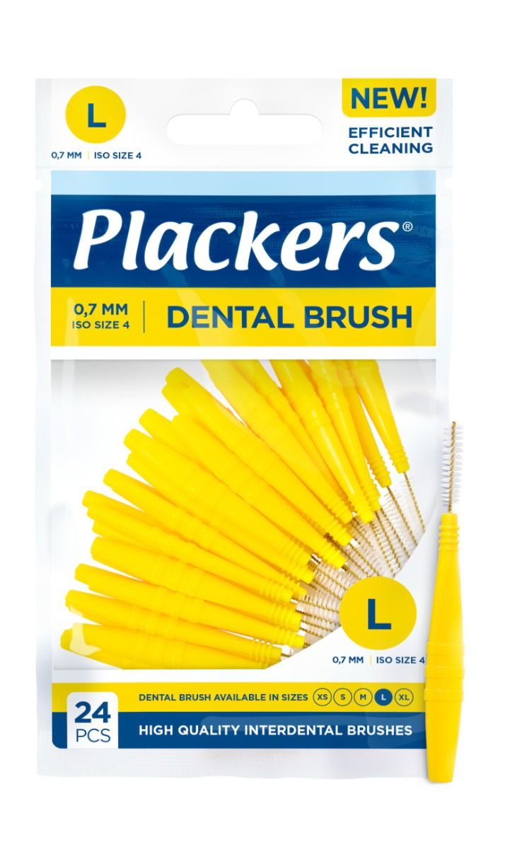 Perrigo Sverige AB Plackers Dental Brush L 0.7 mm 24 st