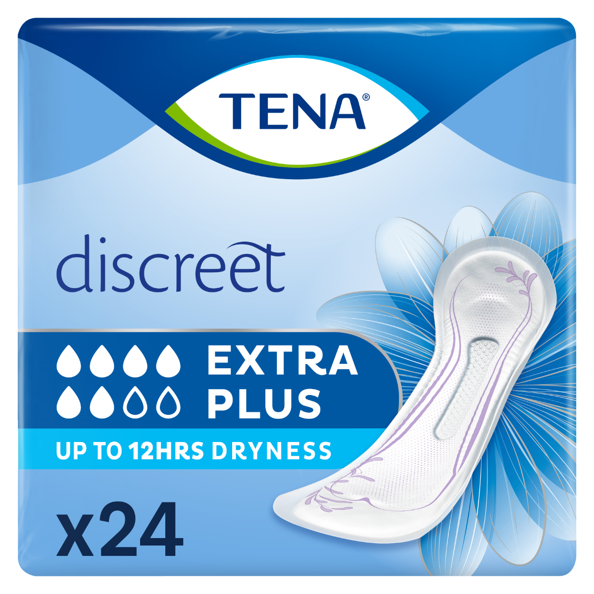 TENA Discreet Extra Plus InstaDry
