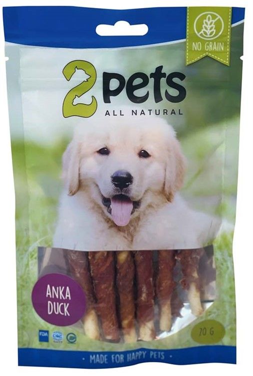 2pets Tuggpinne m ankfilé 12cm 6-pack 70 g