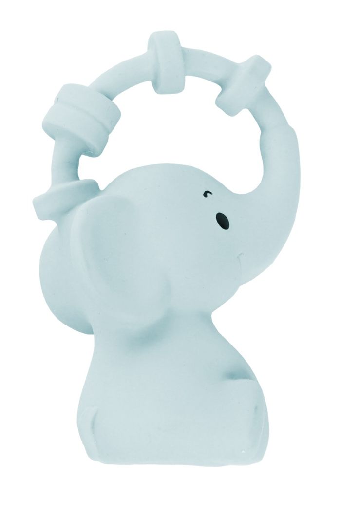 Carlo baby bit/badleksak - ljusblå elefant
