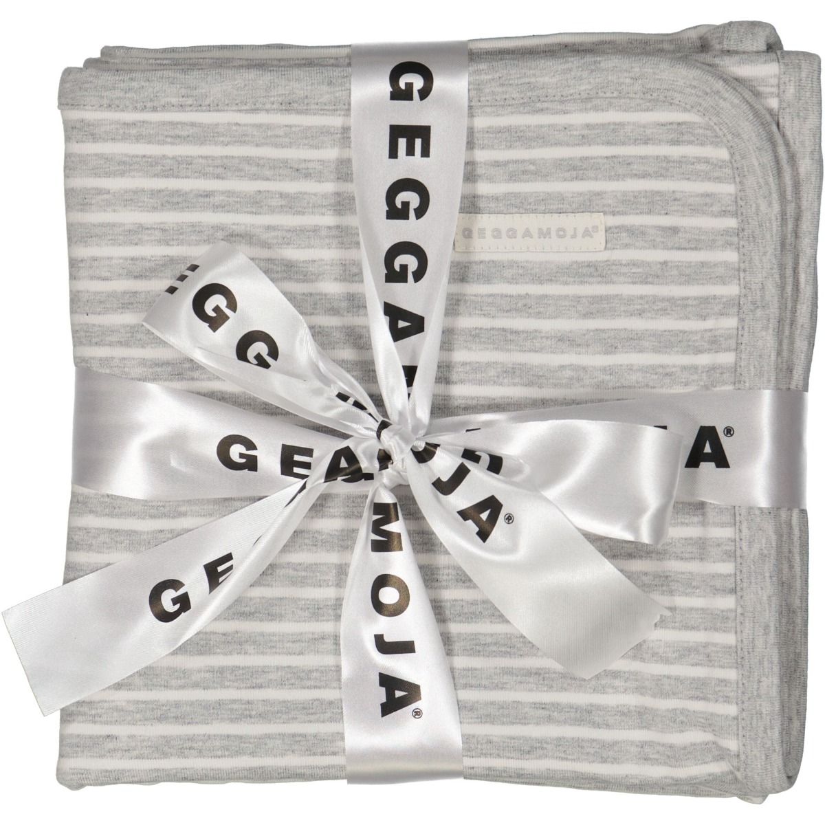 Geggamoja Babyfilt classic grey/vit
