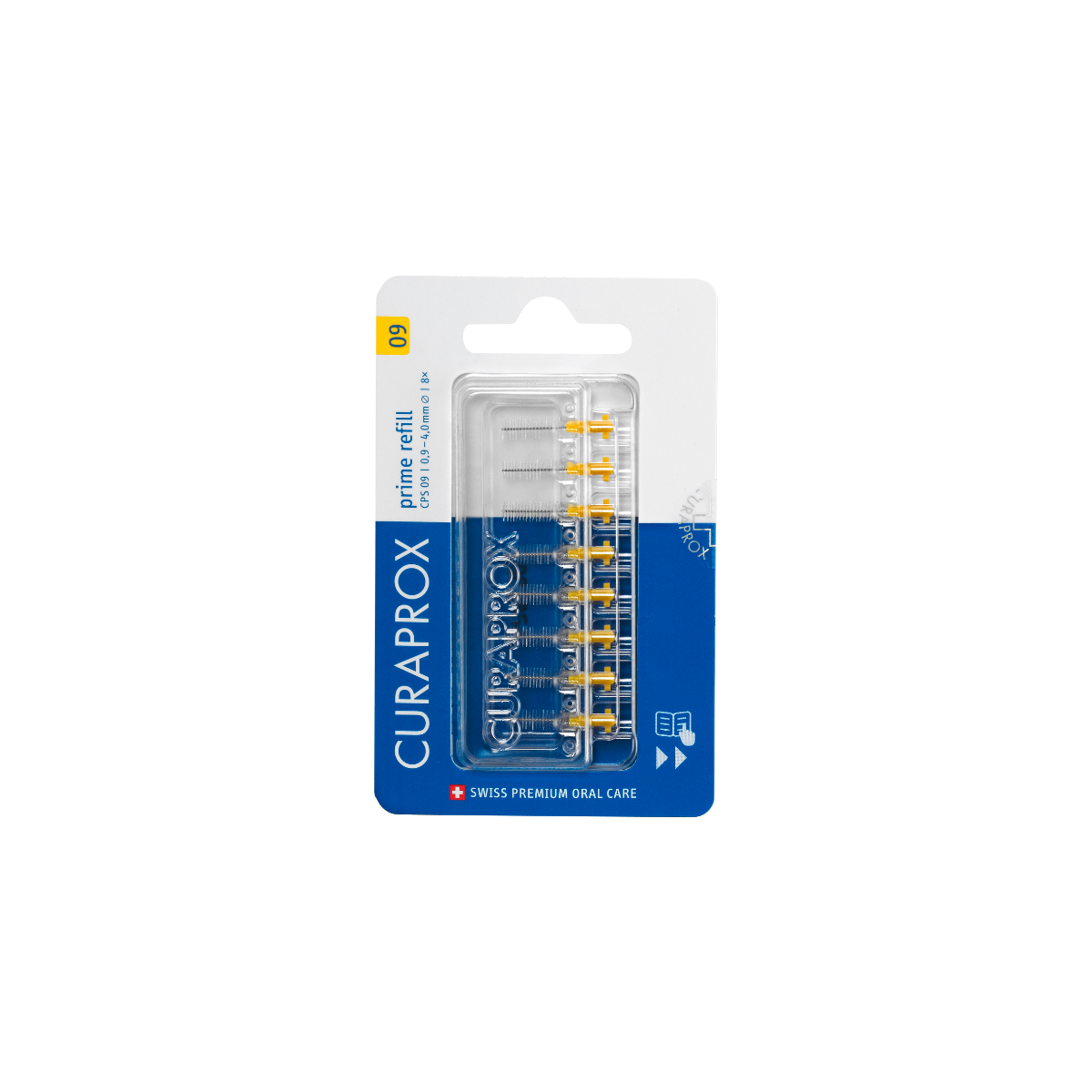 Curaprox CPS 09 Prime refill mellanrumsborstar 8 st