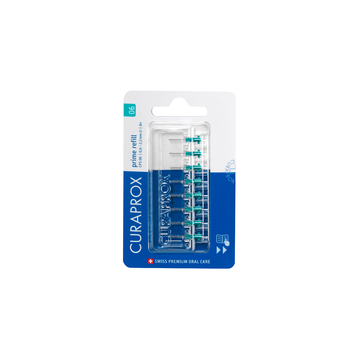 Curaprox CPS 06 Prime refill mellanrumsborstar 8 st