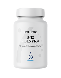 Holistic B12 Folsyra, vegetabiliska sugtabletter
