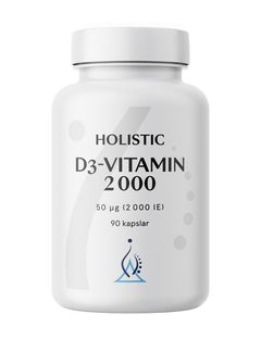 Holistic D3-vitamin 2000IE (50 µg), vegetabiliska kapslar