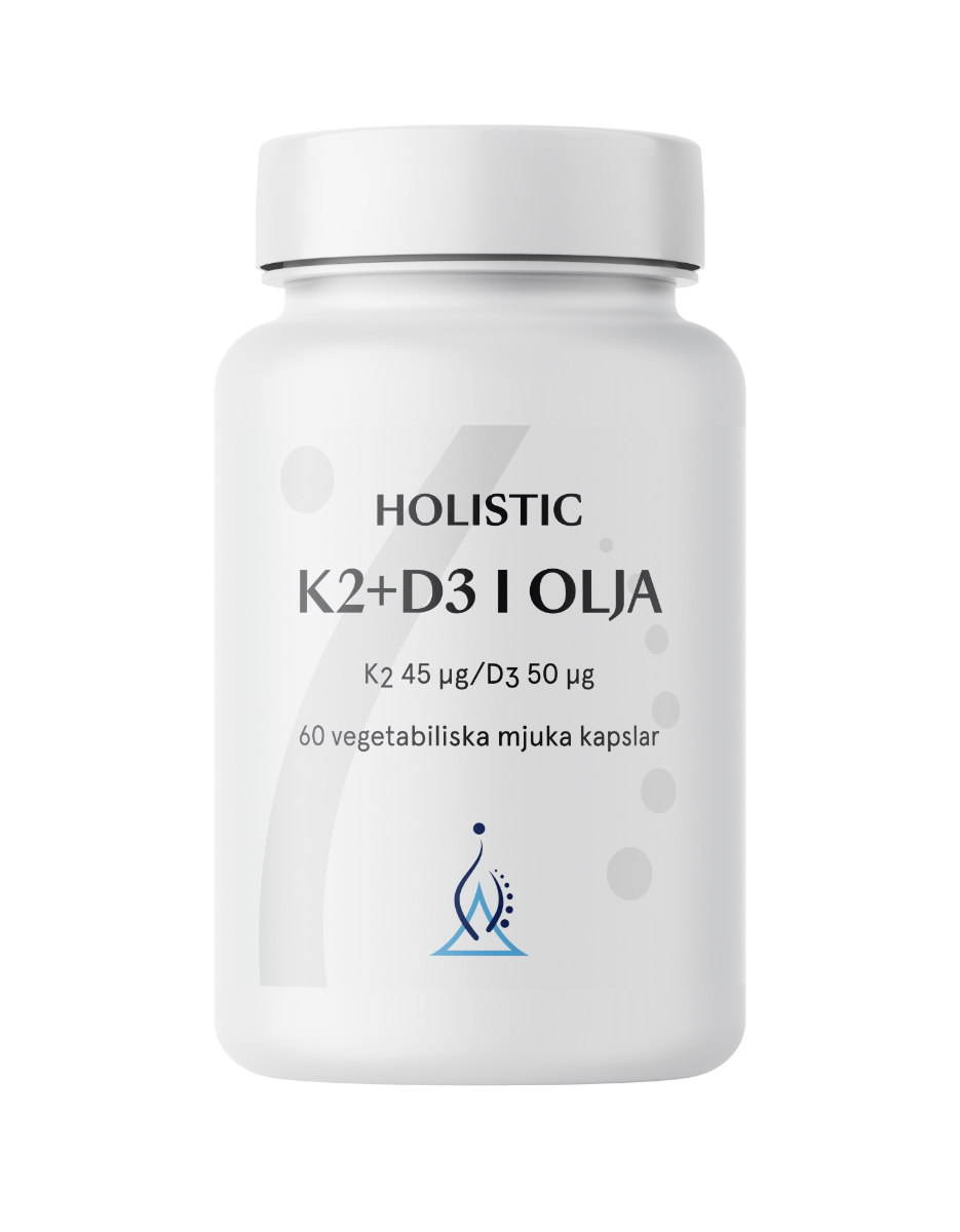 Holistic Sweden AB Holistic K2+D3-vitamin i olja 60 st