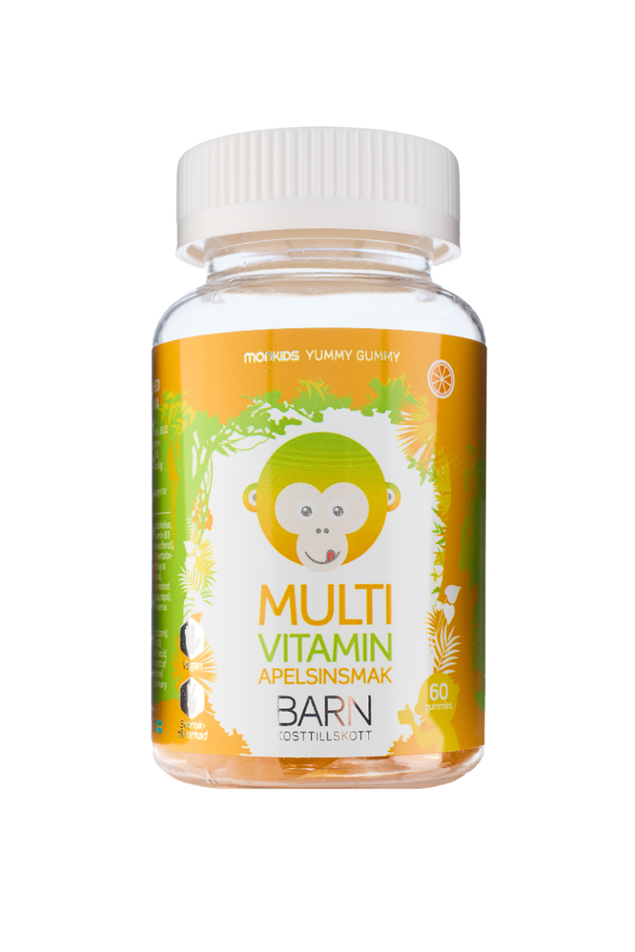 Monkids Multivitamin Apelsin Barn