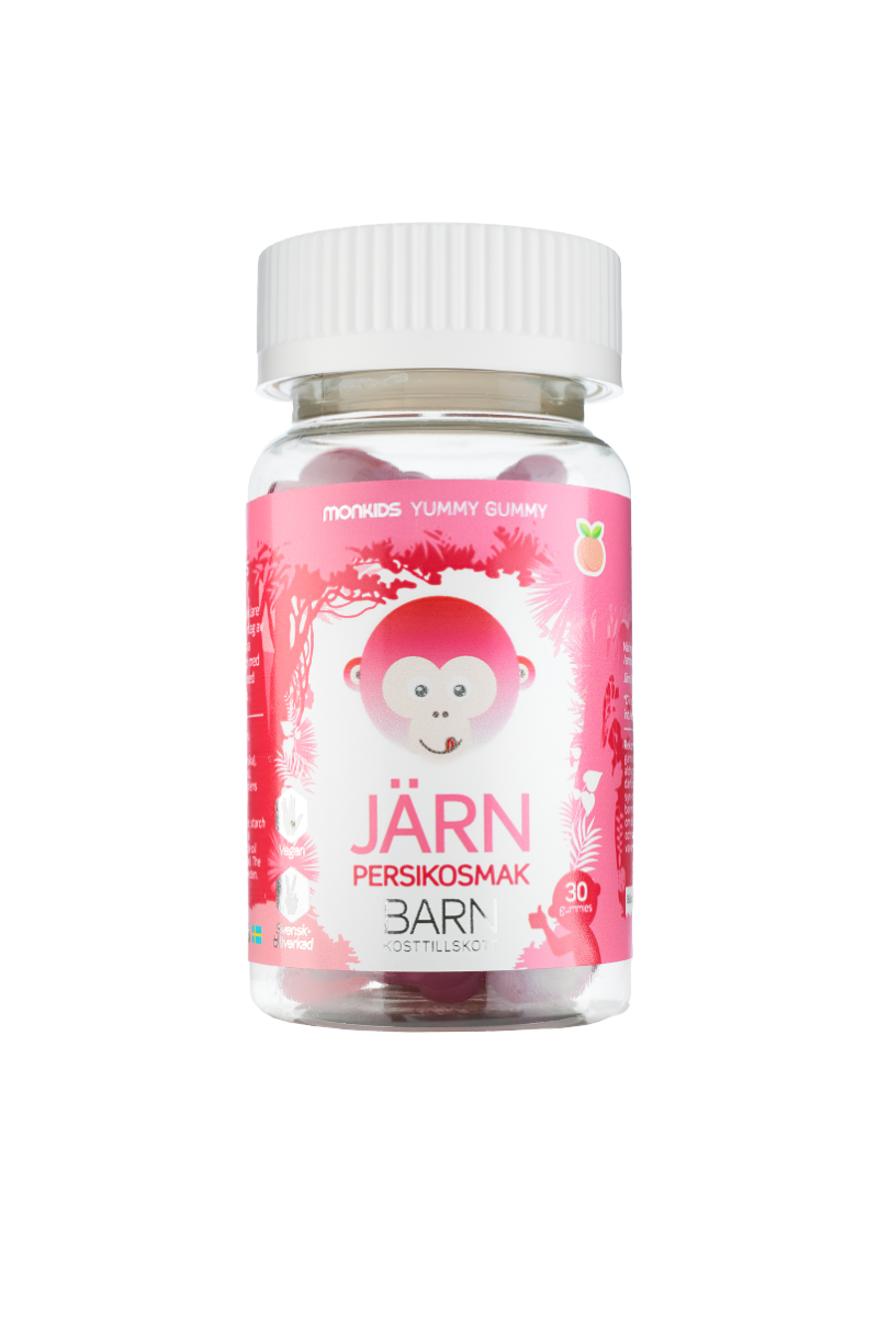 Monkids Järn Barn persika 30 st