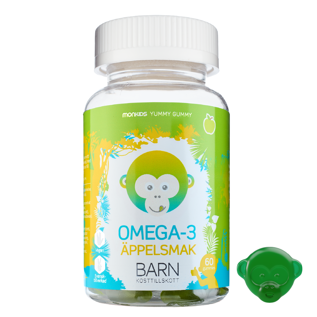 Monkids Omega-3 Barn Äpple