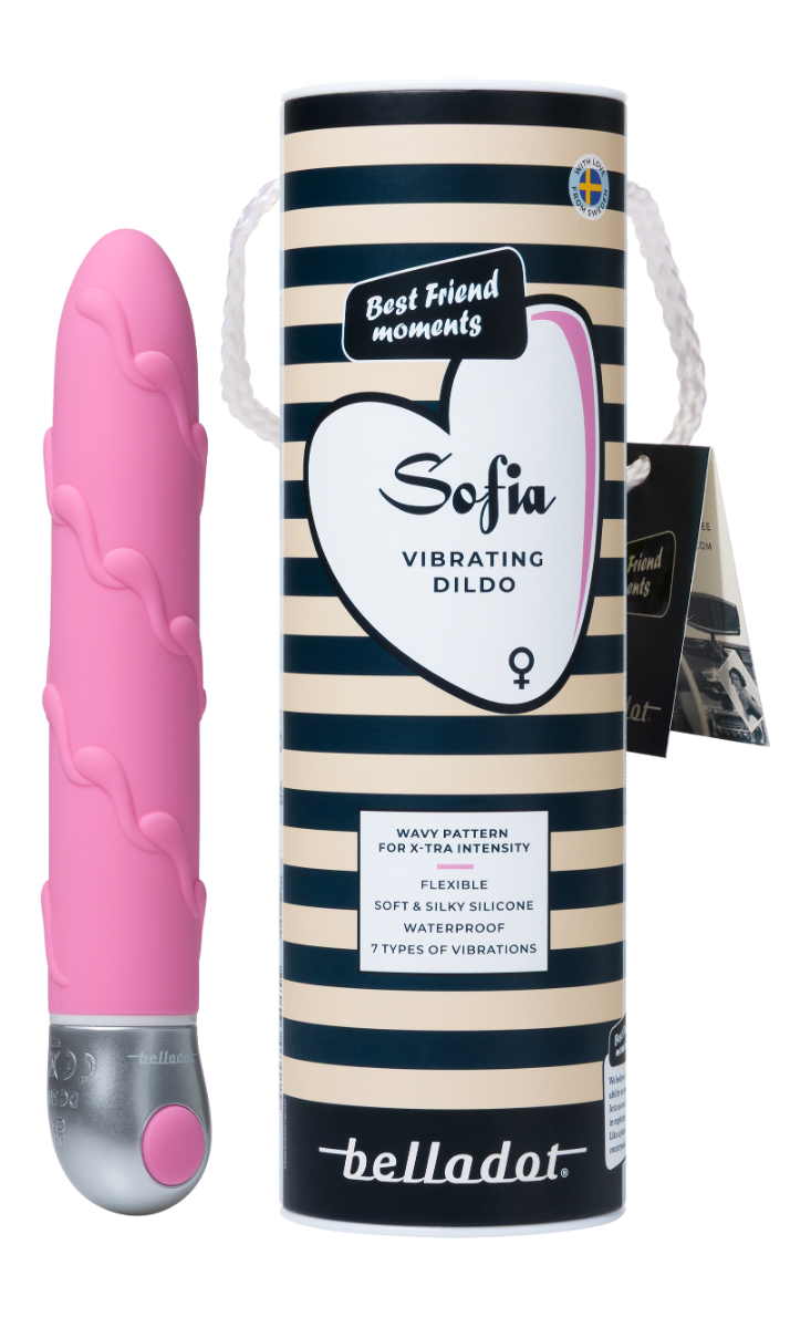 Belladot Sofia vibrating dildo rosa