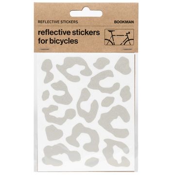 Bookman Reflective Stickers Leopard White