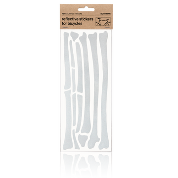 Bookman Reflective Bone Stickers White