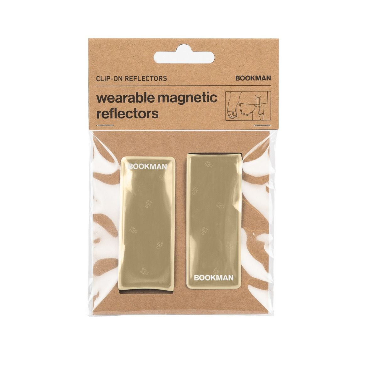 Bookman AB Bookman Clip-on Reflectors Beige 2 st