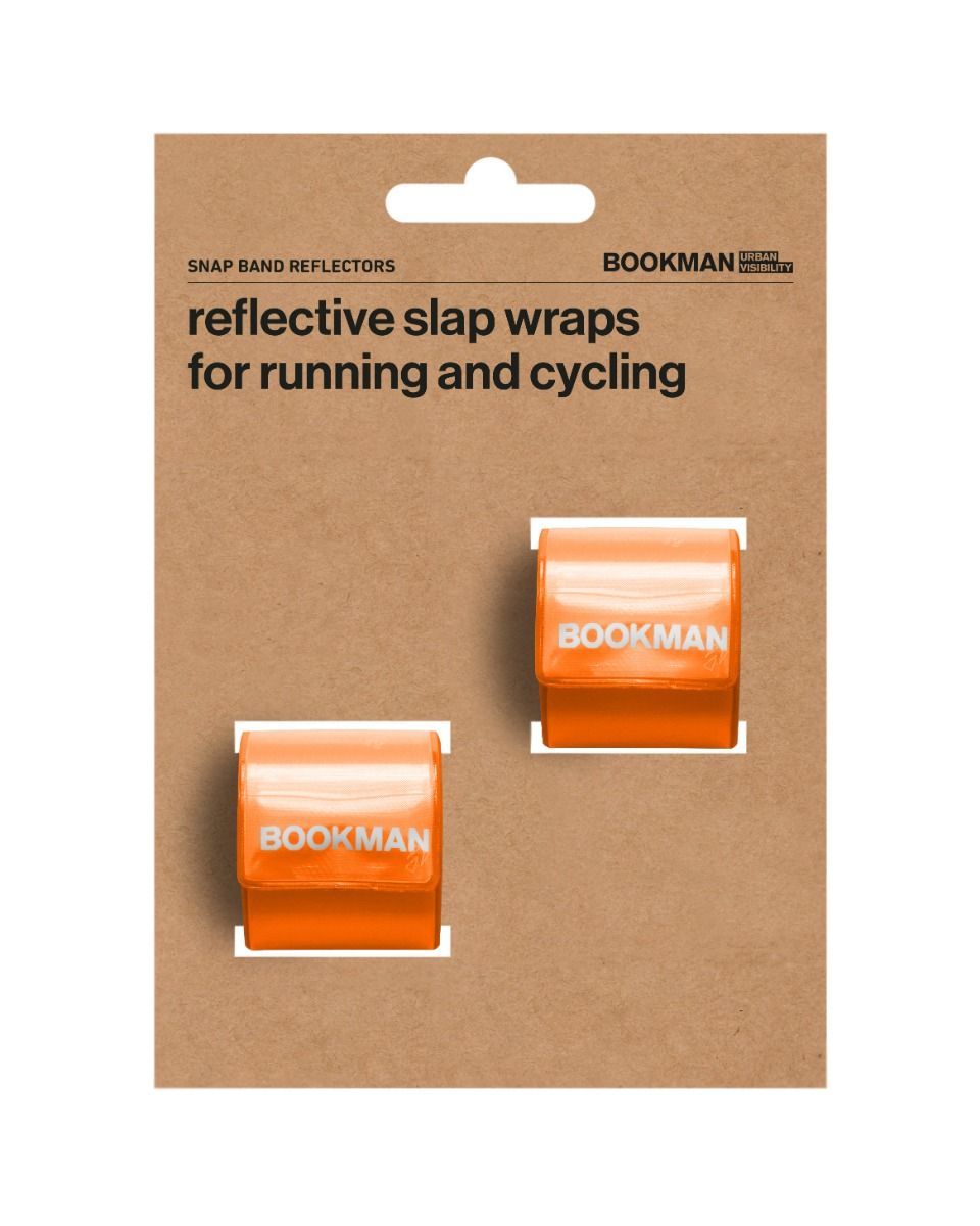 Bookman Snap Band Reflectors Orange 2 st