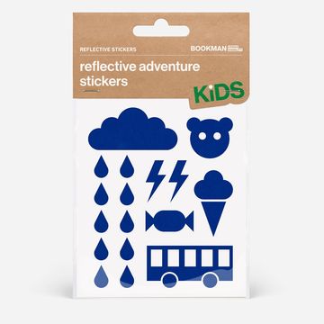 Bookman Reflective Stickers Adventure Blue