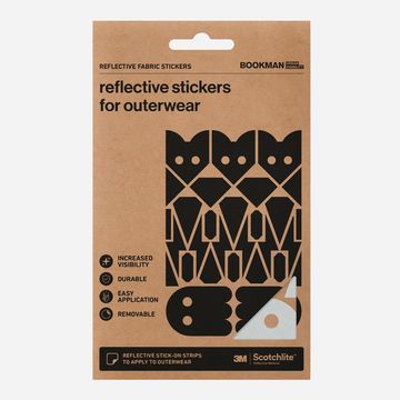Bookman Reflective Fabric Stickers Adventure Silver