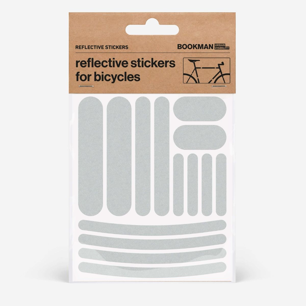 Bookman Reflective Stickers Strips White 1 st