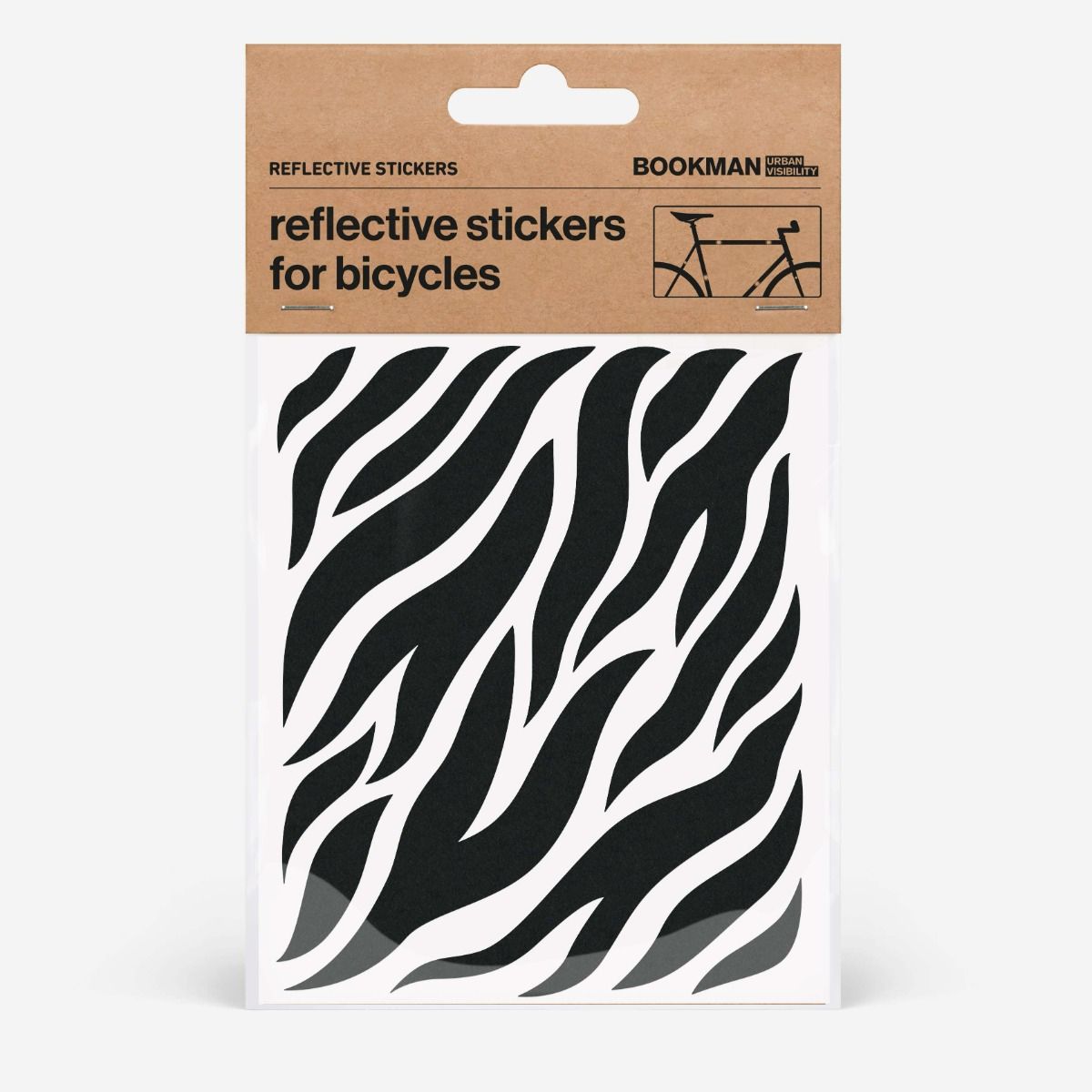 Bookman Reflective Stickers Zebra Black 1 st