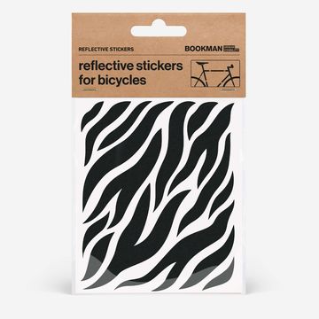 Bookman Reflective Stickers Zebra Black 