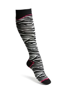 Funq Wear Stödstrumpor ekologisk bomull, zebra svartgrå 36/37 Funq Wear Stödstrumpor ekologisk bomull, zebra svartgrå 36/37