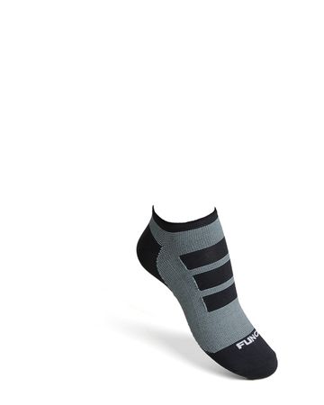 Funq Wear No show socks återvunnen polyamid, svartgrå 36/38
