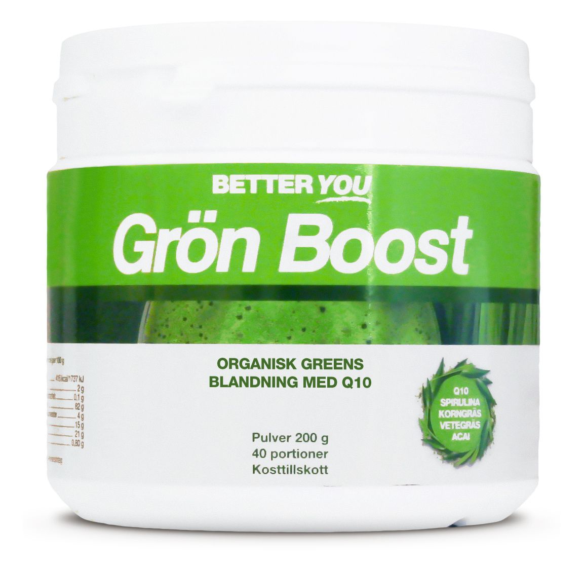 Better You Grön Boost Pulver - Naturell