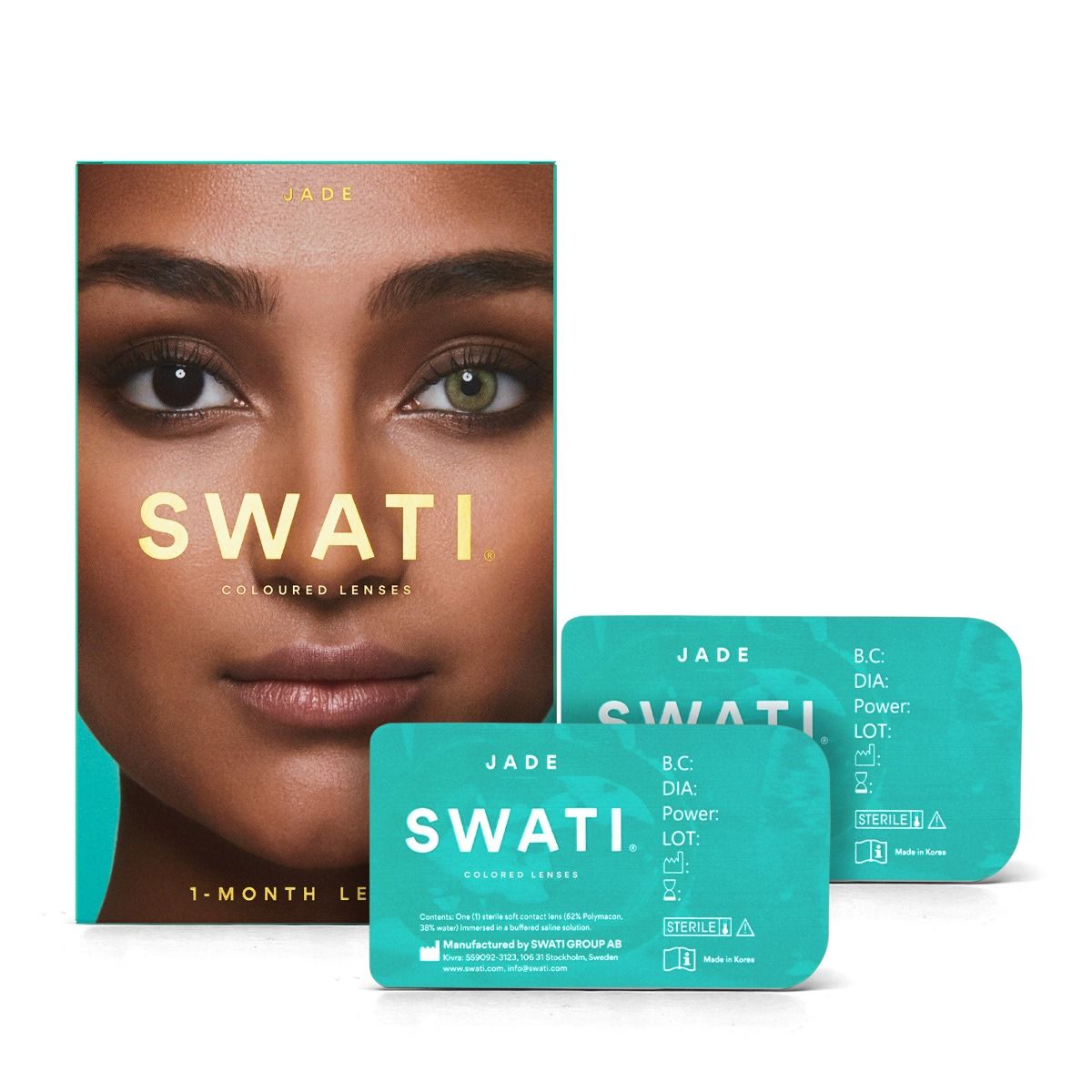 IC Enterprises AB Swati Cosmetics Jade – 1 månad 1 par