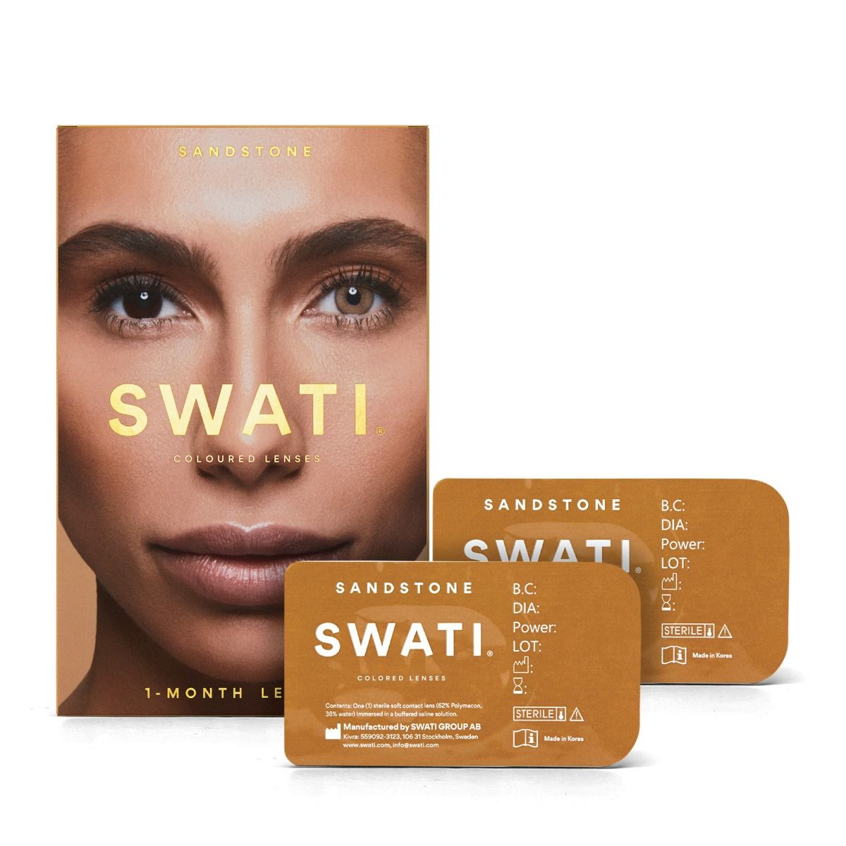 Swati Cosmetics Sandstone- 1 månad 1 par