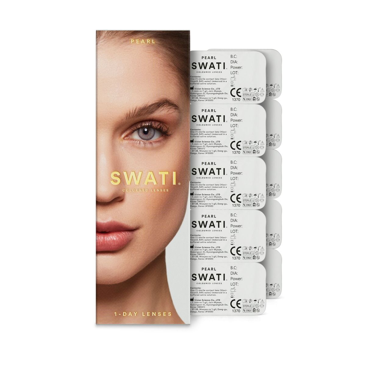 Swati Cosmetics Pearl 1-dagslinser 5 par