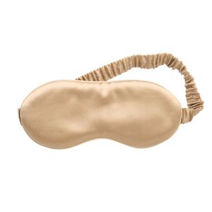 Lenoites Mulberry Sleep Mask with Pouch, Beige